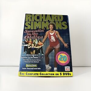 Richard Simmons Sweatin to the Oldies Set DVD, 5-Disc Set‎ 20th Anniversary